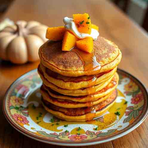Caribbean Pumpkin Pancakes